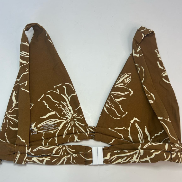 NWT Stone Fox Swim Paloma Bikini Top, Coco Fleur, size XS, Wide Cup, Adjustable - Picture 4 of 15